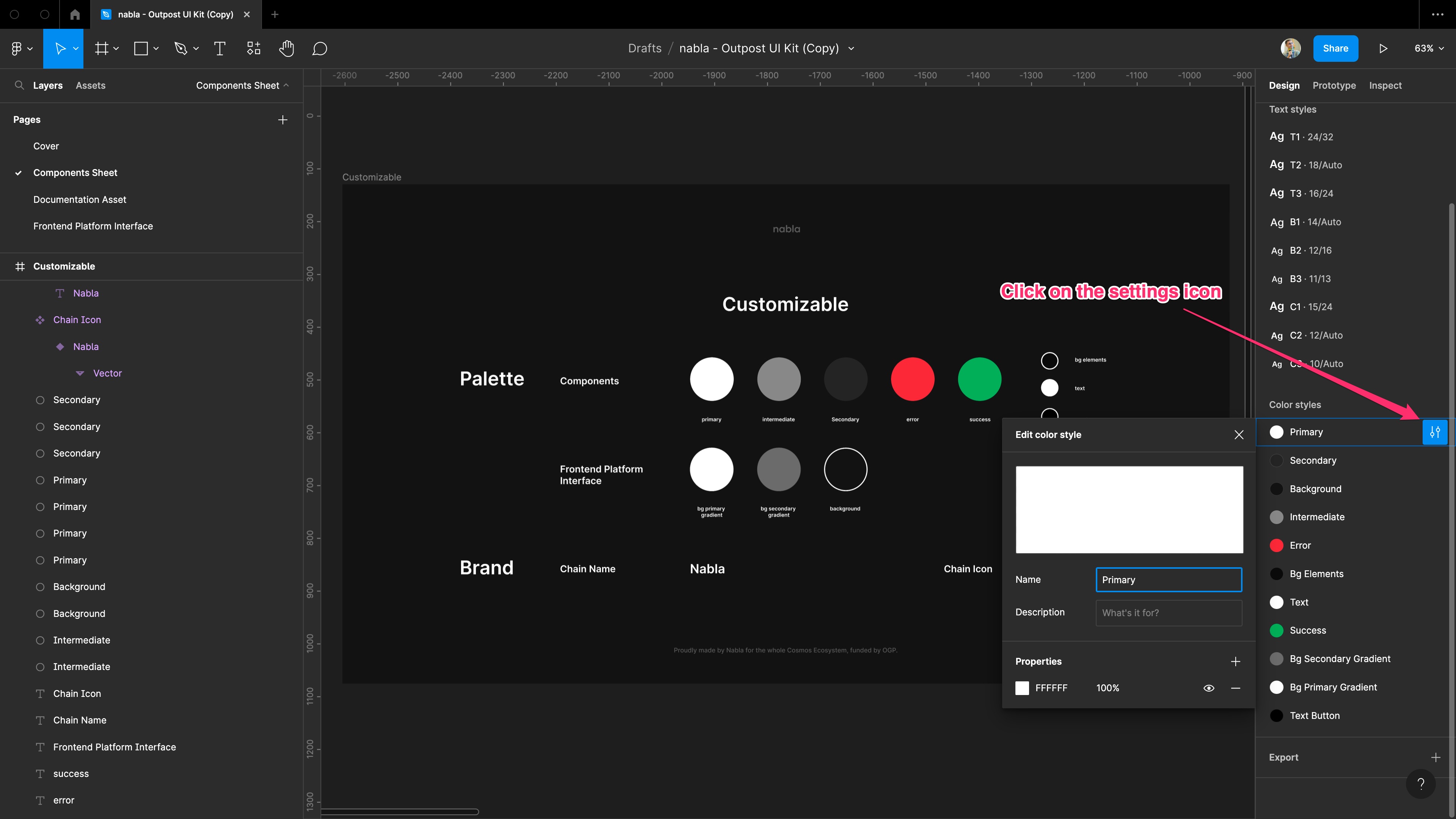 click on colour settings Click on colour settings image